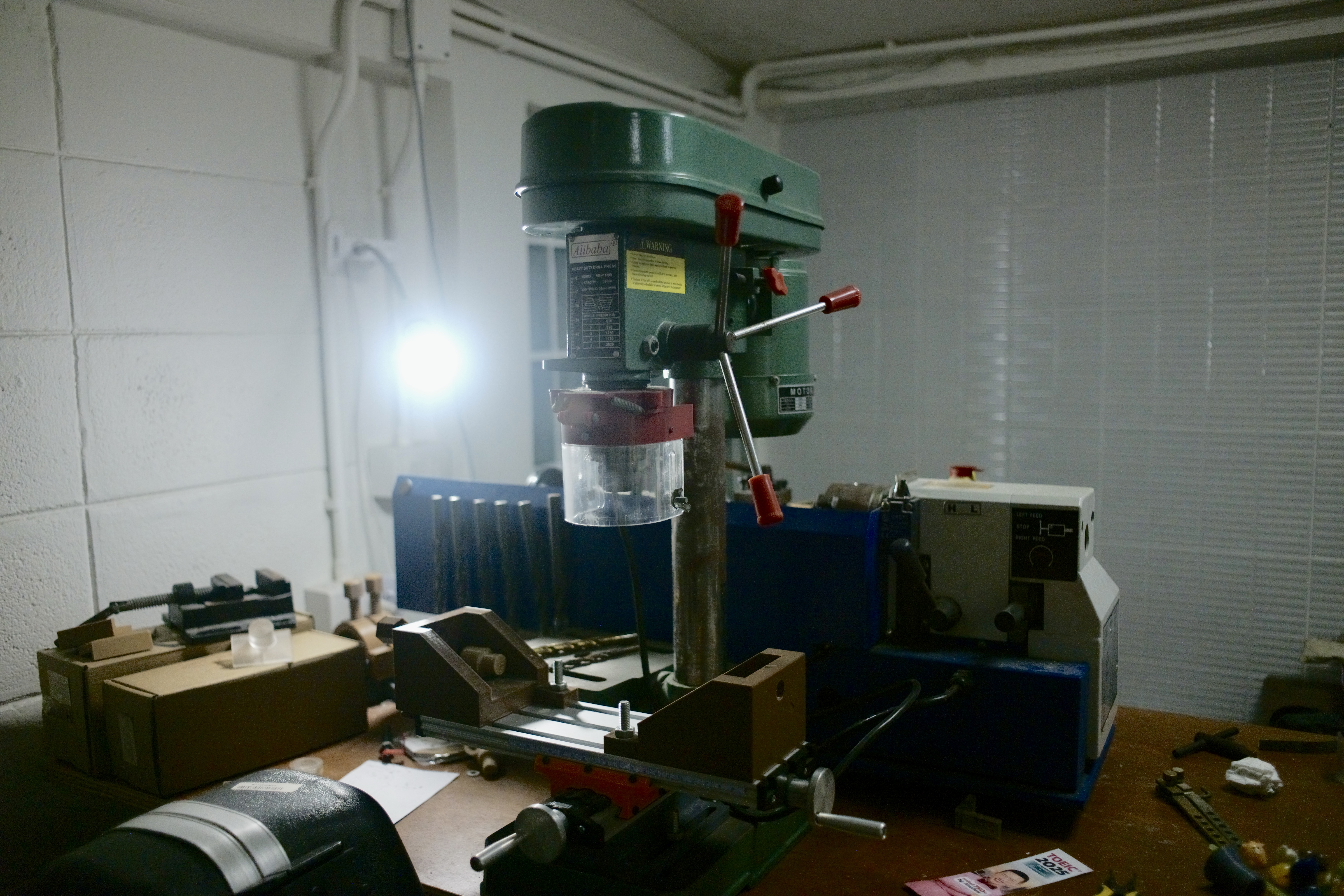 Workshop drill machine
